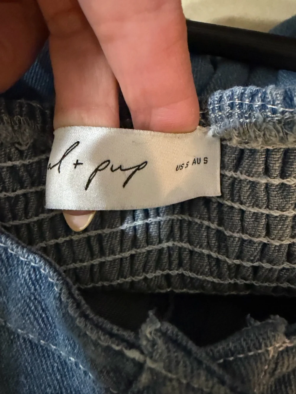 Petal & Pup Denim Blue Button-Front Midi Dress - Picture 3 of 4